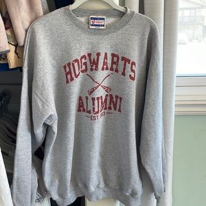 Harry Potter Hogwarts Gray Crewneck